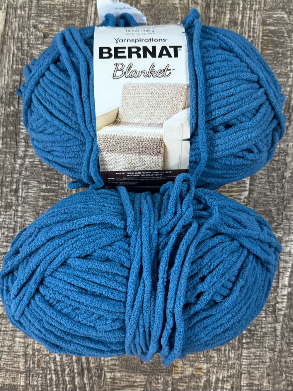 Bernat Blanket Chunky Yarn 2 Skeins - Tuscan Teal